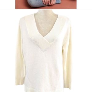 Anthropologie Ivory Galizia V Neck Sweater…